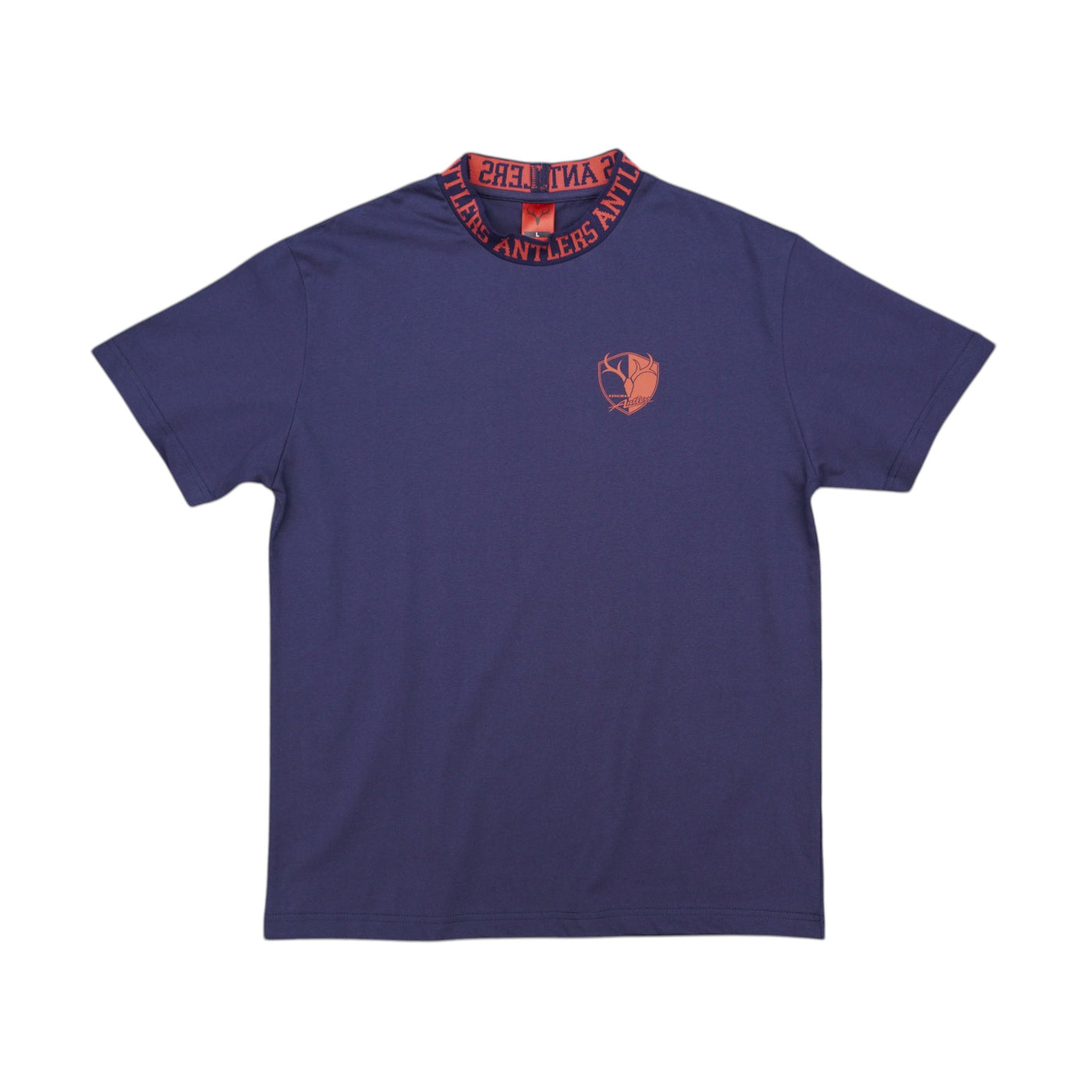 ジャガードネックTシャツ（エンブレム）ネイビー – 鹿島アントラーズFC