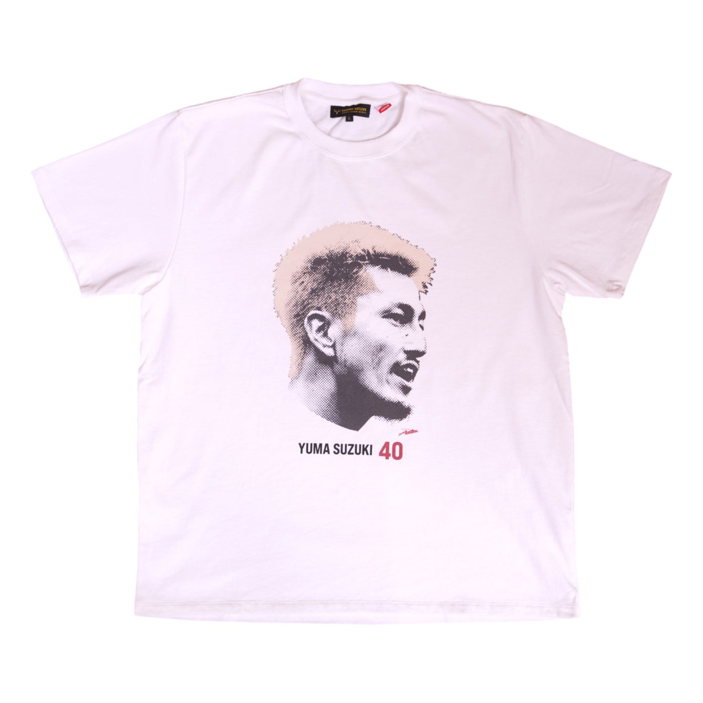 オンライン限定】鈴木優磨選手フェイスプリントTシャツ（WHITE