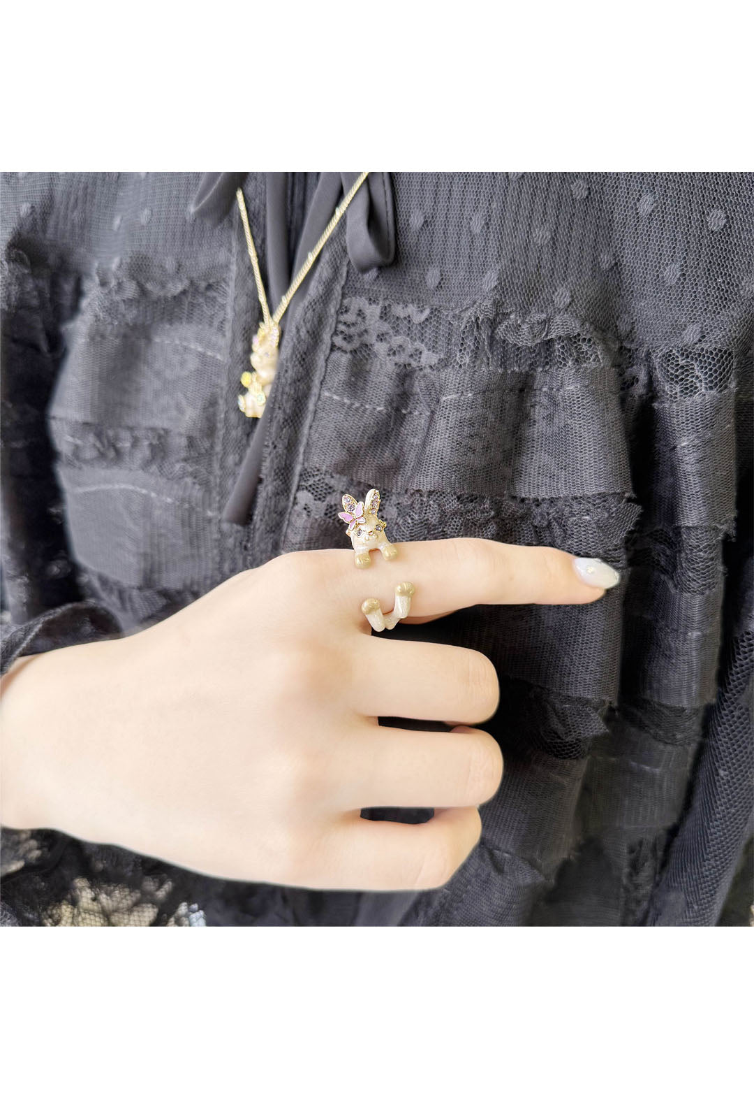 アナ スイ（ANNA SUI） うさぎ モチーフ リング | バタフライ ギフト