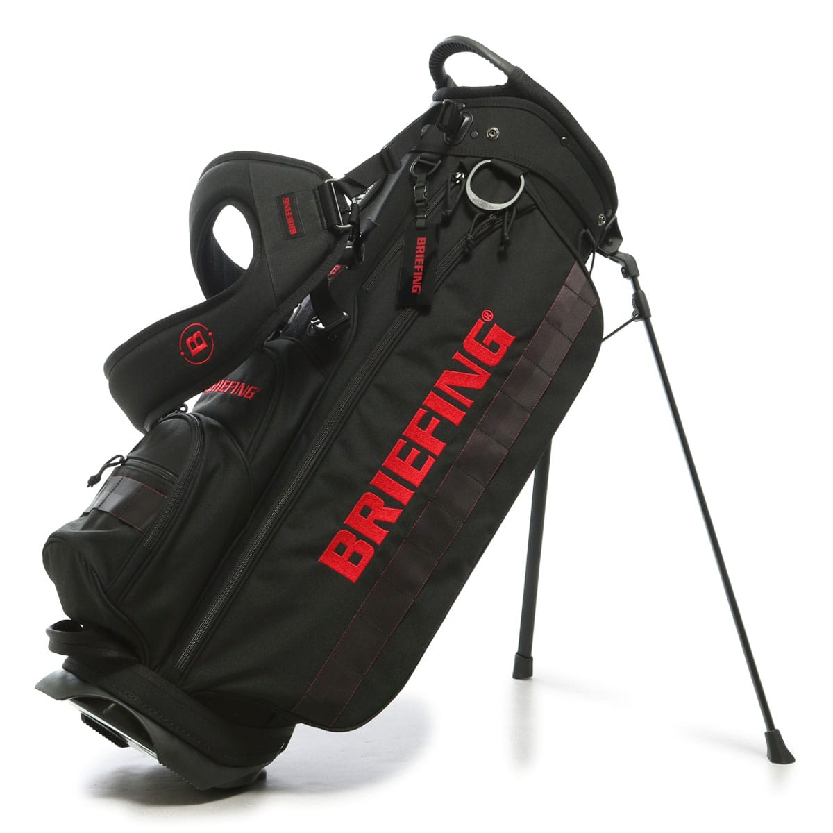 BRIEFING GOLF CR-6 レッド キャディバッグ BRIEFING キャディバッグ