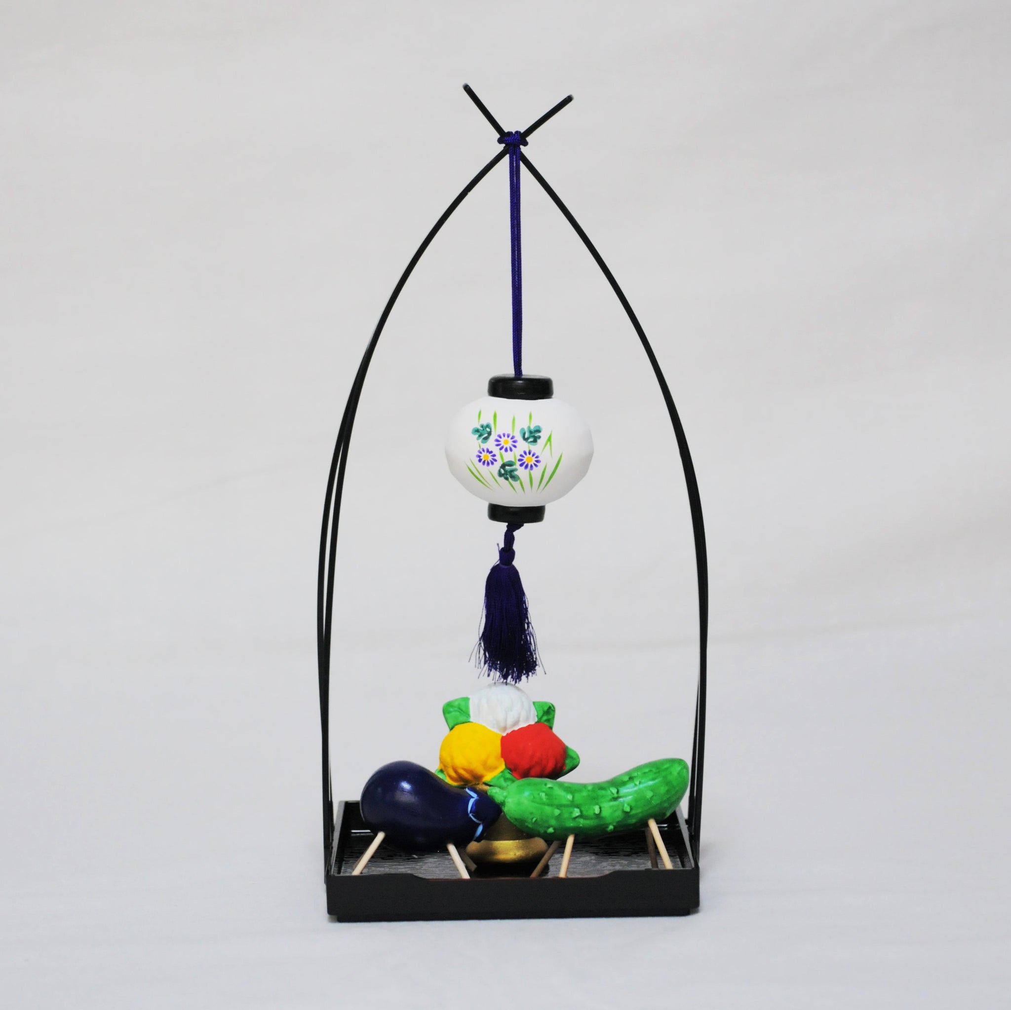 瀬戸焼菊 盆提灯 精霊揃えセット 【盆飾り】玄関飾り／贈り物