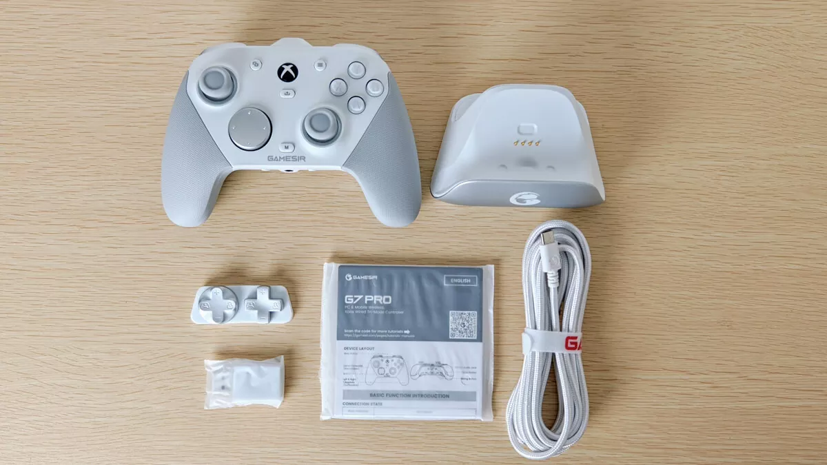 GameSir G7 Proレビュー：ドリフト防止スティック搭載、充電スタンド