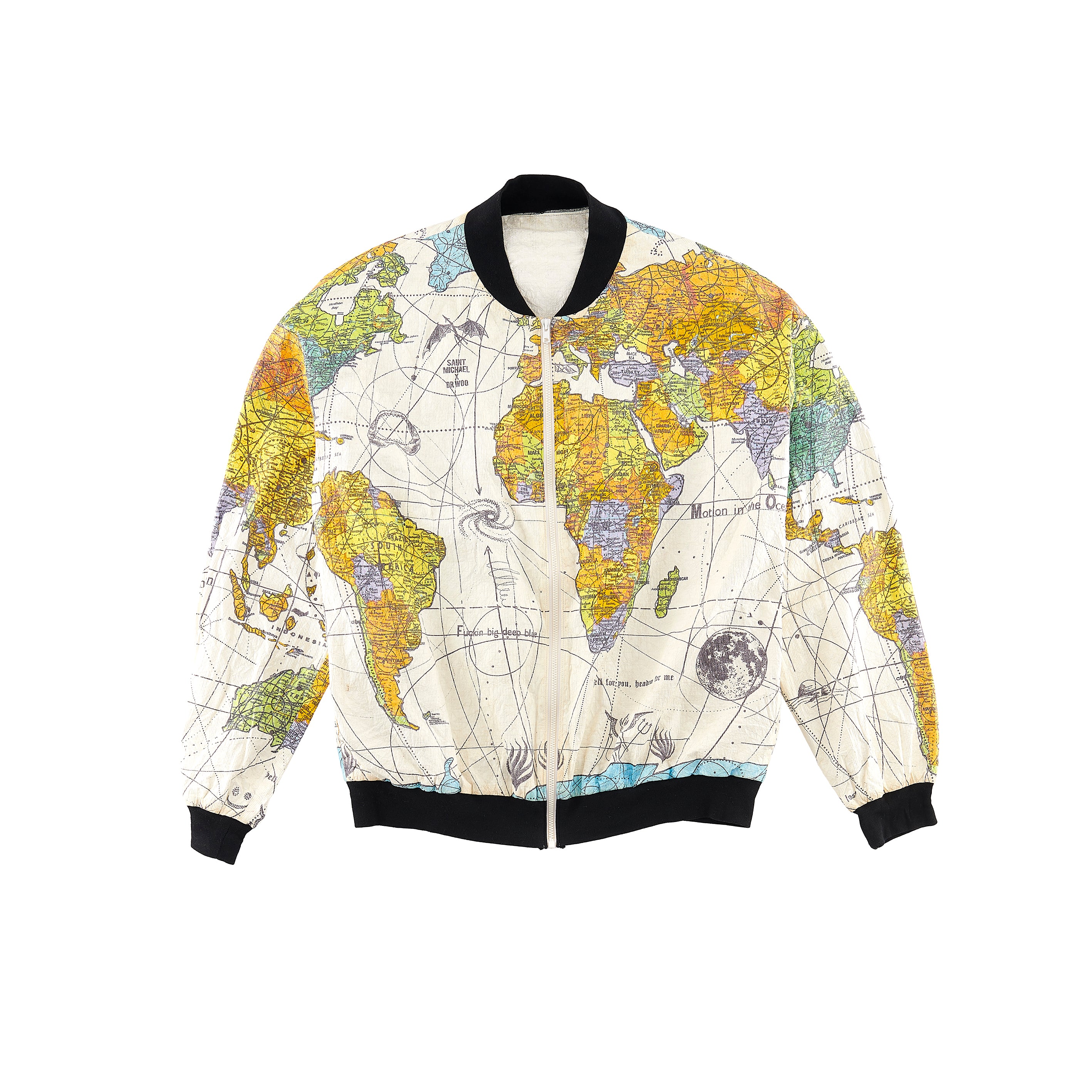 SAINT MICHAEL × DR.WOO BJ_PARER JACKET ' WORLD MAP ' / Saint