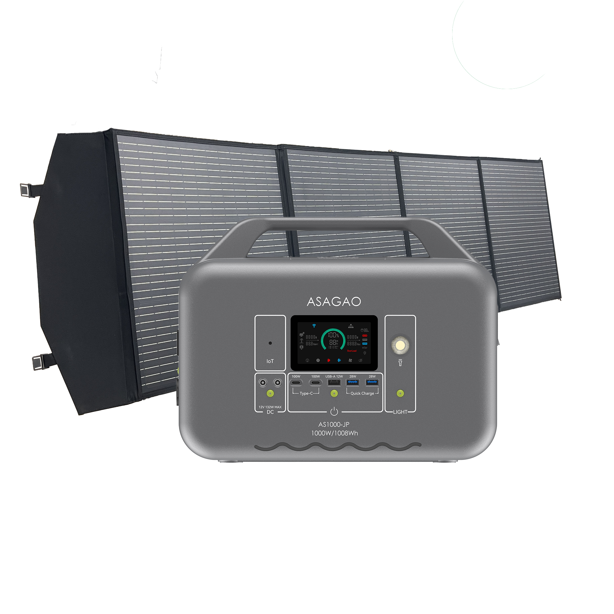 200W折畳式ポータブルソーラーパネル – ASAGAO