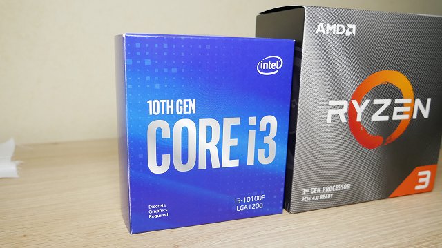 1.1万円で買えるCPU i3 10100FをRyzen3 3100と比較レビュー | あさく
