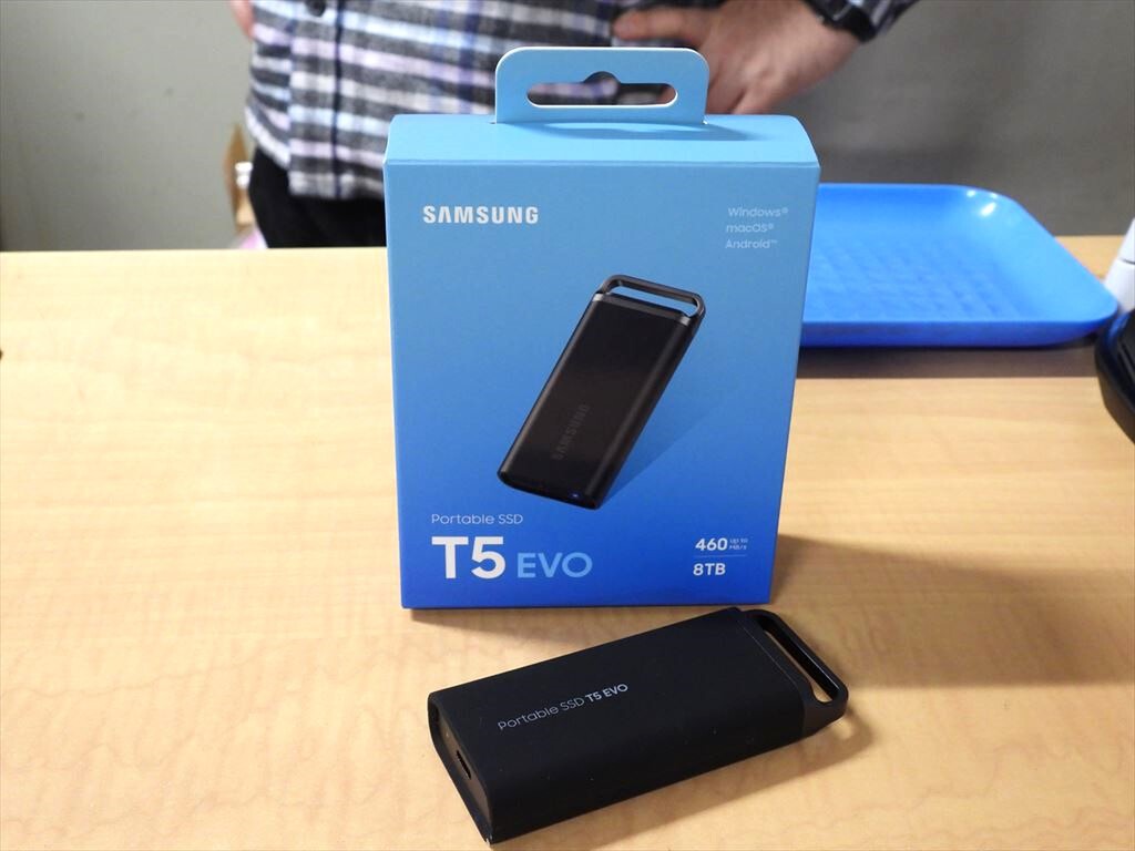 8TBもラインナップするSamsungのポータブルSSD「T5 EVO」が発売 - 週刊