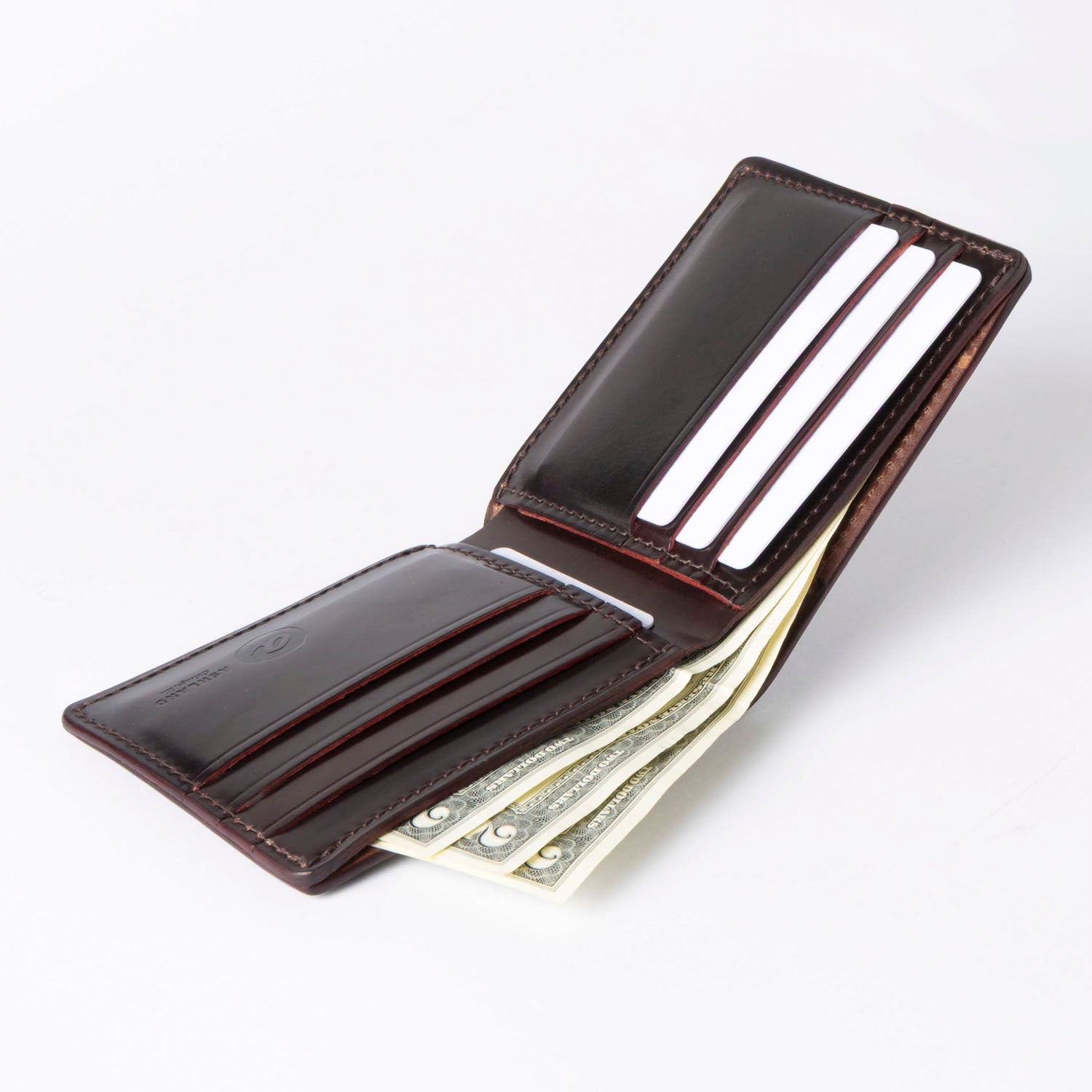 Johnny the Fox Men's Leather Wallet (Dark Brown) | USA Made