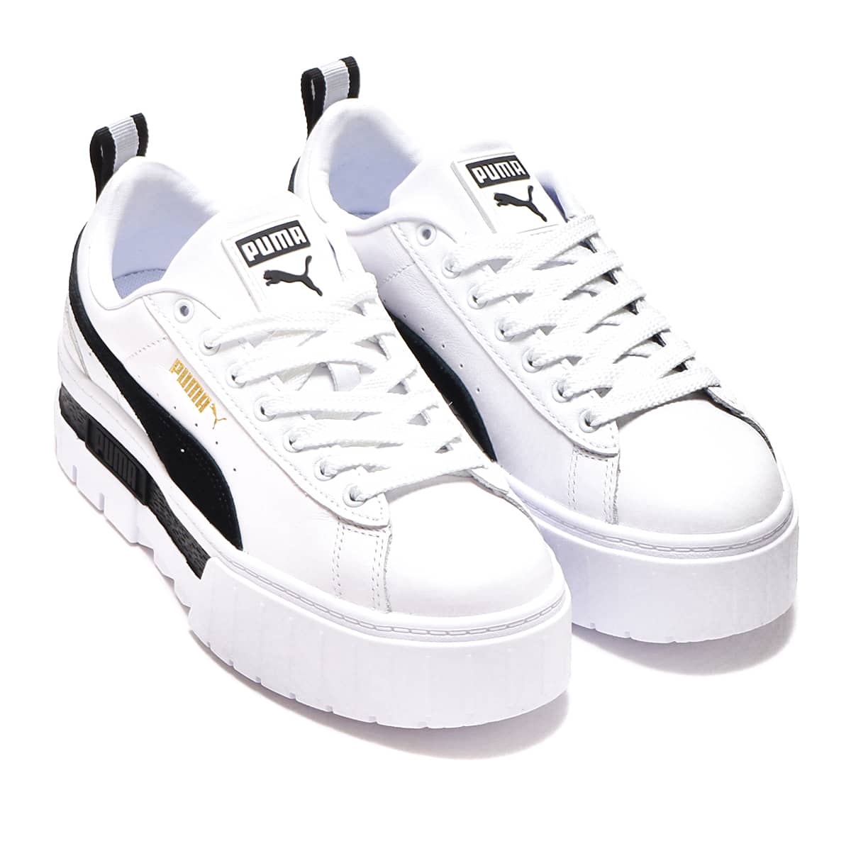 PUMA MAYZE LTH WNS WHITE（プーマ メイズ レザー ウィメンズ-ホワイト