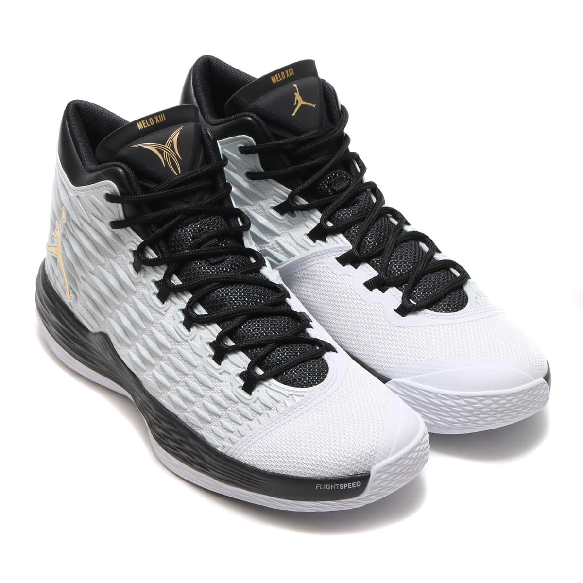 JORDAN BRAND JORDAN MELO M13 WHITE/METALLIC GOLD-BLACK-PURE