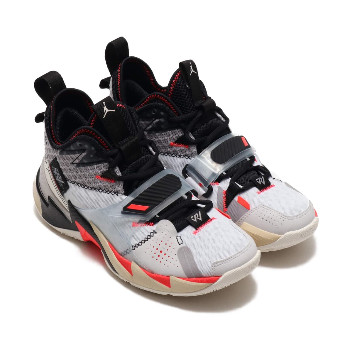 JORDAN BRAND JORDAN WHY NOT ZER0.3 PF WHITE/BRIGHT CRIMSON-BLACK