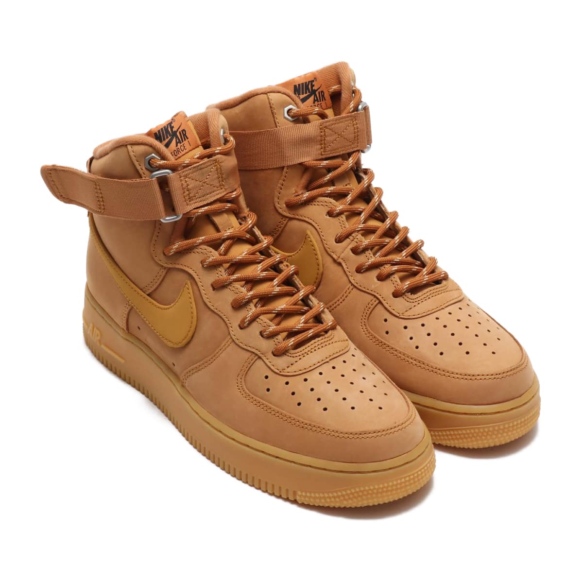 NIKE AIR FORCE 1 HIGH '07 WB FLAX/WHEAT-GUM LIGHT BROWN-BLACK
