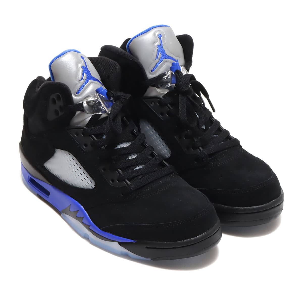 JORDAN BRAND AIR JORDAN 5 RETRO BLACK/RACER BLUE-REFLECT SILVER