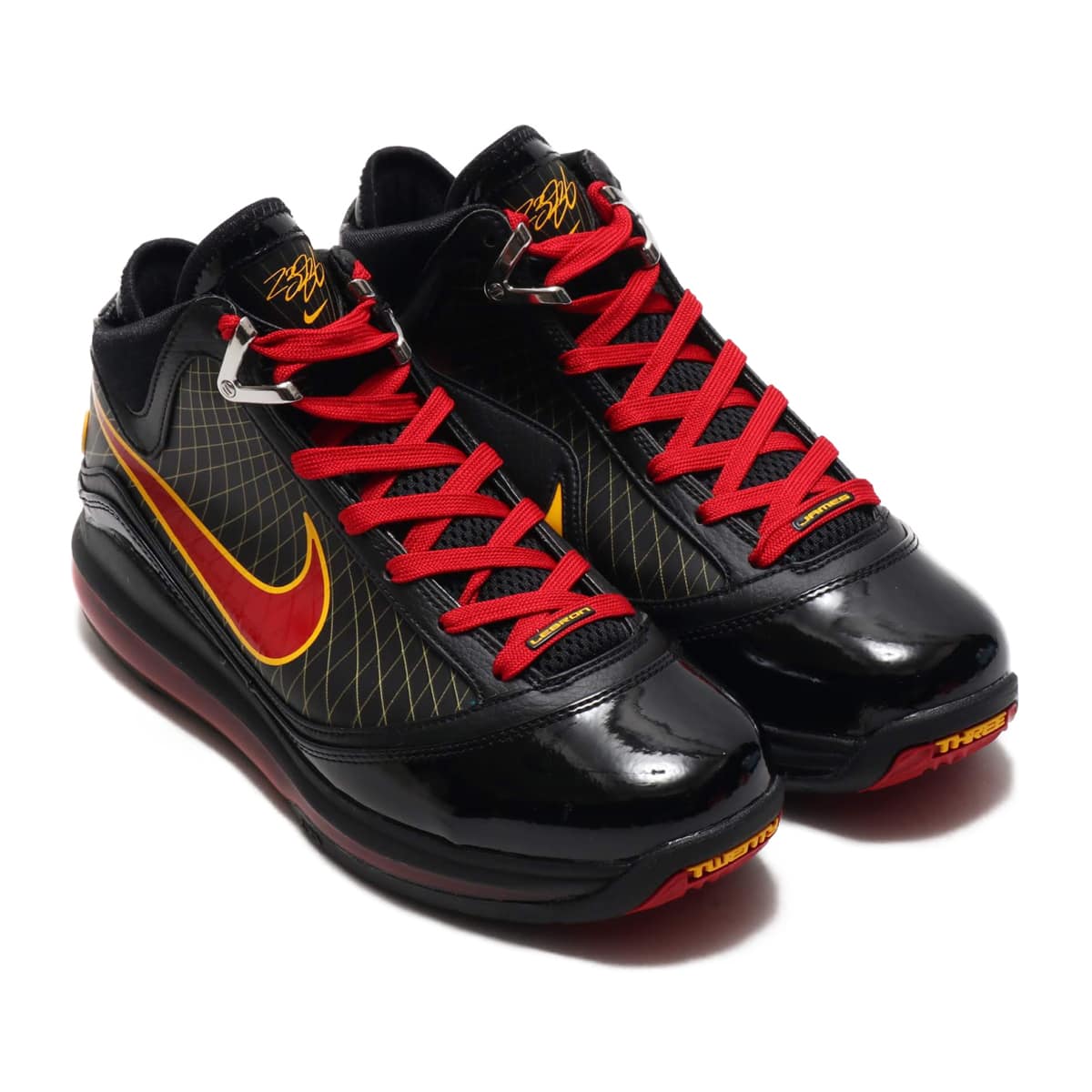 NIKE LEBRON VII QS BLACK/VARSITY RED-VARSITY MAIZE 20SP-S（ナイキ