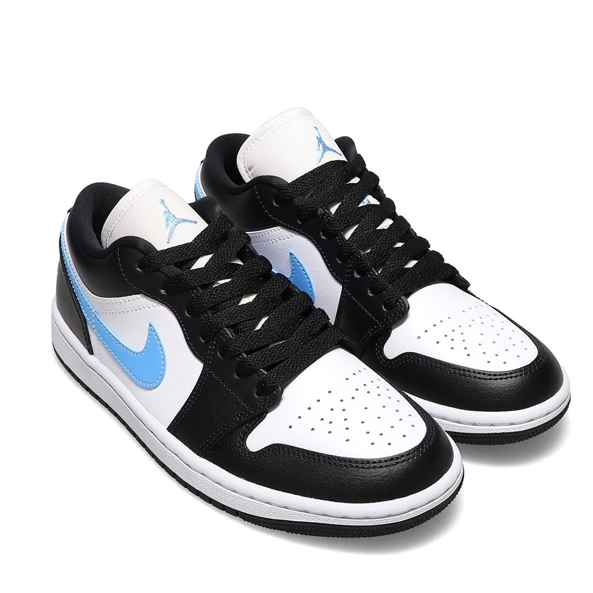 JORDAN BRAND WMNS AIR JORDAN 1 LOW BLACK/UNIVERSITY BLUE-WHITE