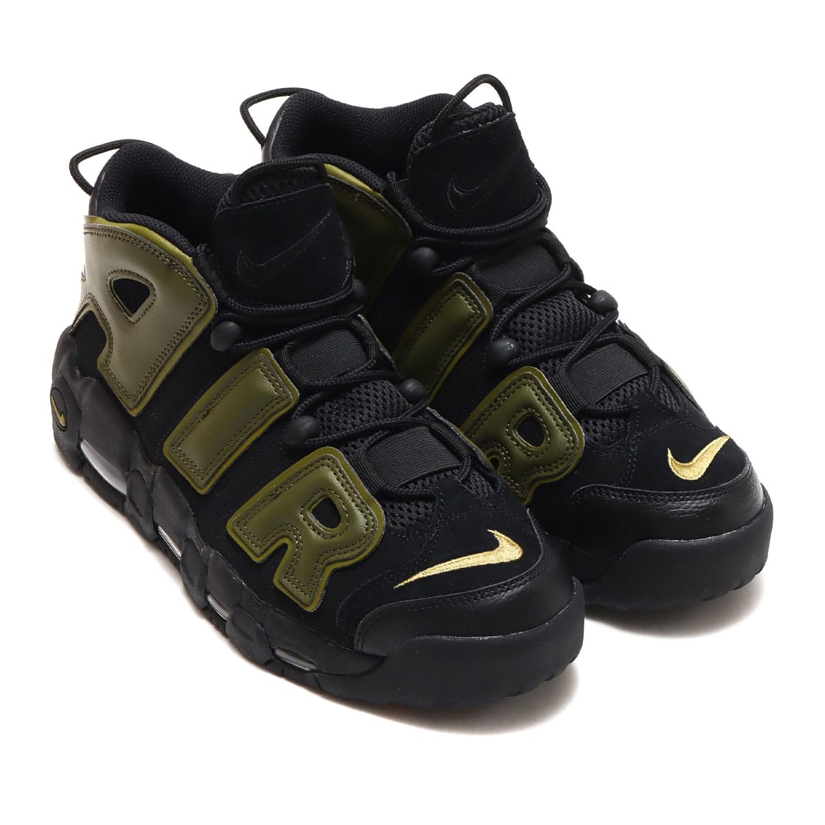 NIKE AIR MORE UPTEMPO '96 BLACK/ROUGH GREEN-PILGRIM-BLACK 22SP-I