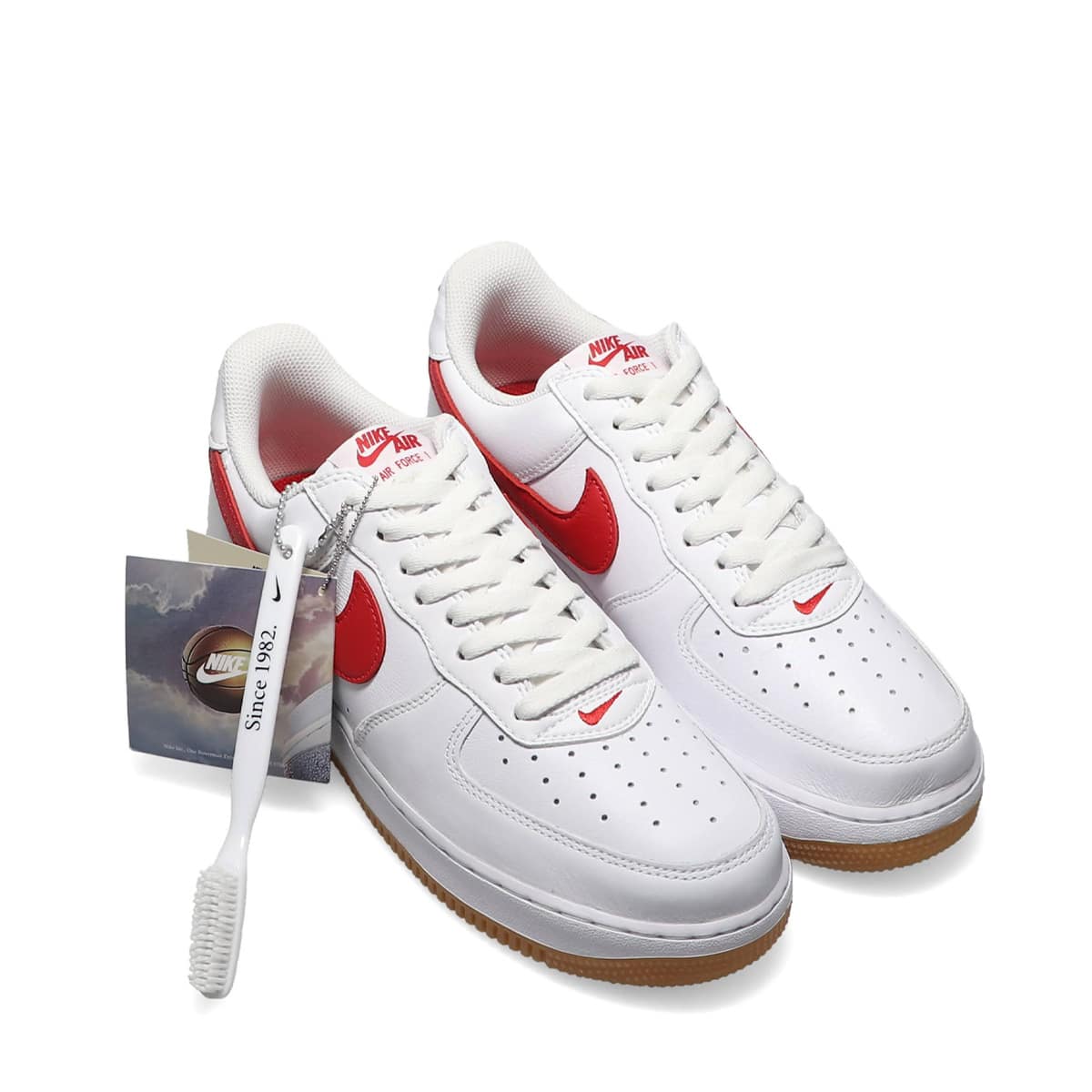 NIKE AIR FORCE 1 LOW RETRO WHITE/UNIVERSITY RED-GUM YELLOW（ナイキ