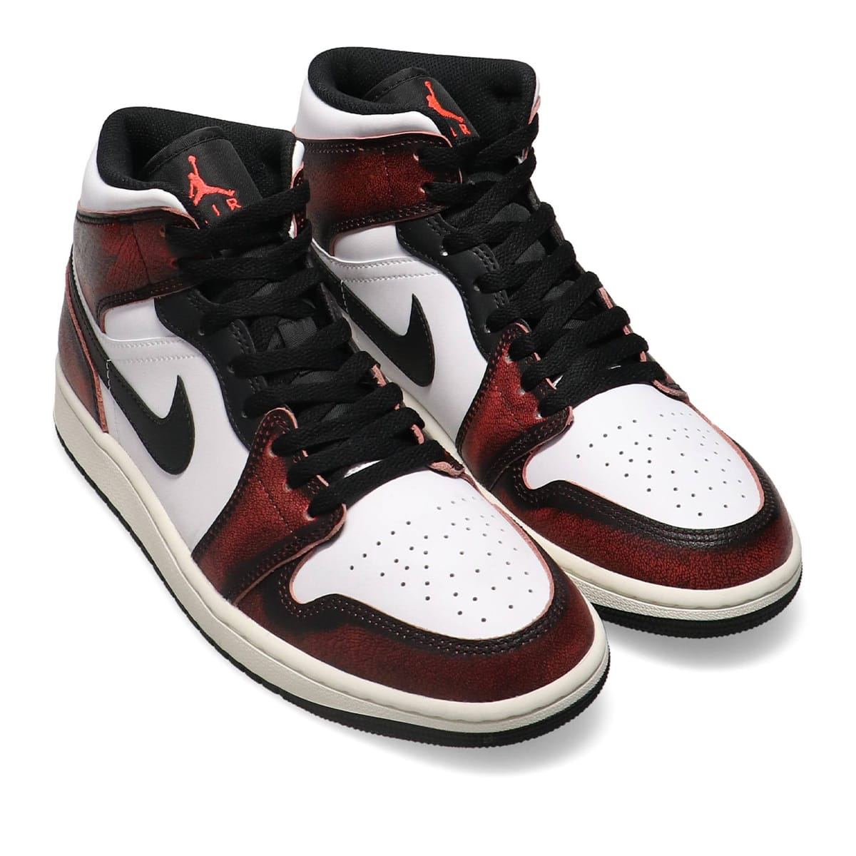 JORDAN BRAND AIR JORDAN 1 MID SE BLACK/INFRARED 23-WHITE-SAIL 22FA