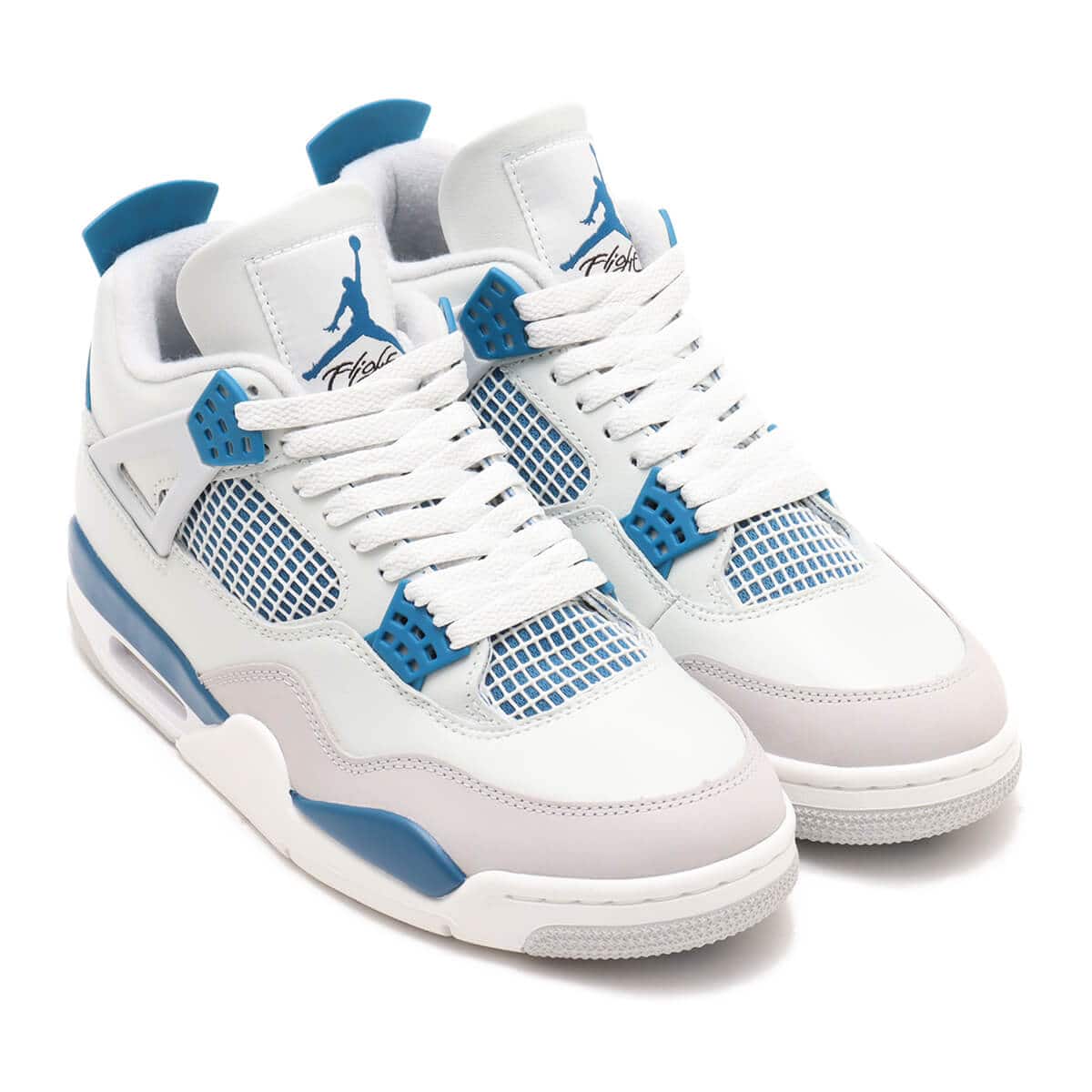 JORDAN BRAND AIR JORDAN 4 RETRO OFF WHITE/MILITARY BLUE-NEUTRAL