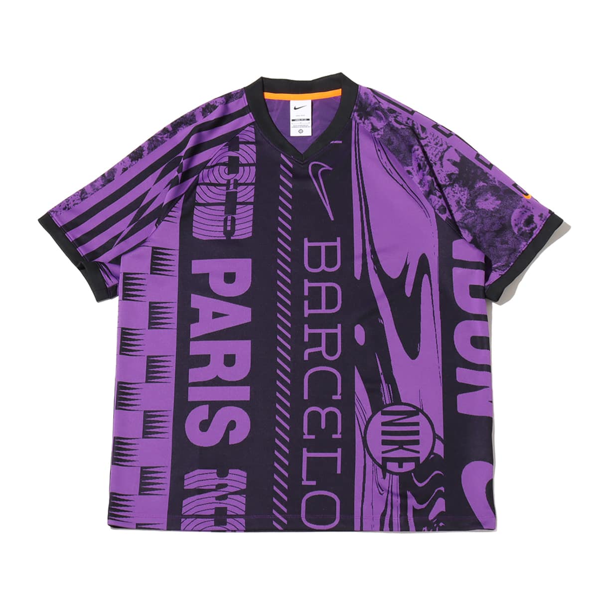 NIKE AS M NK DF COF JSY SS BLACK/VOLTAGE PURPLE/TOTAL ORANGE