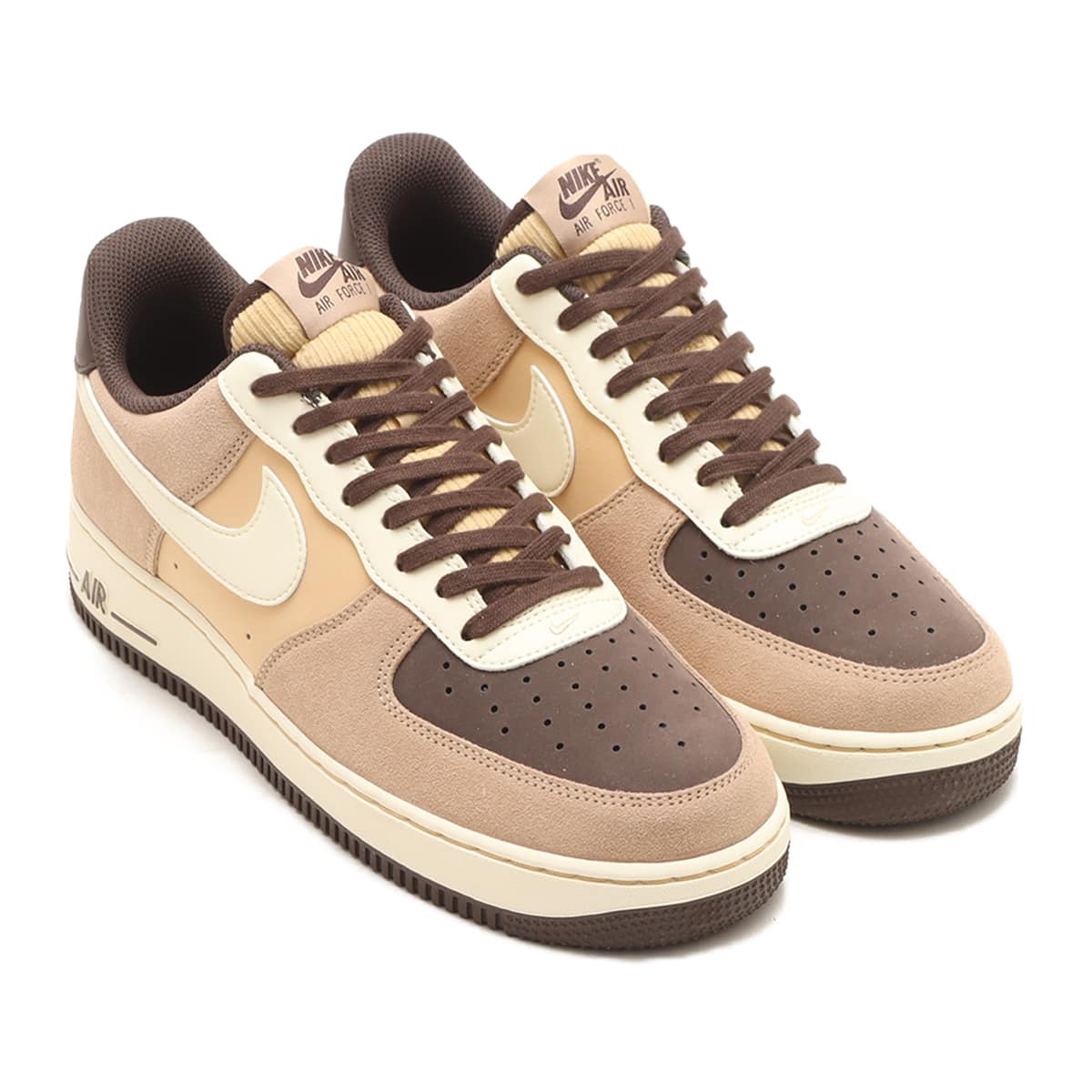 NIKE AIR FORCE 1 '07 LV8 EMB HEMP/COCONUT MILK-BAROQUE BROWN