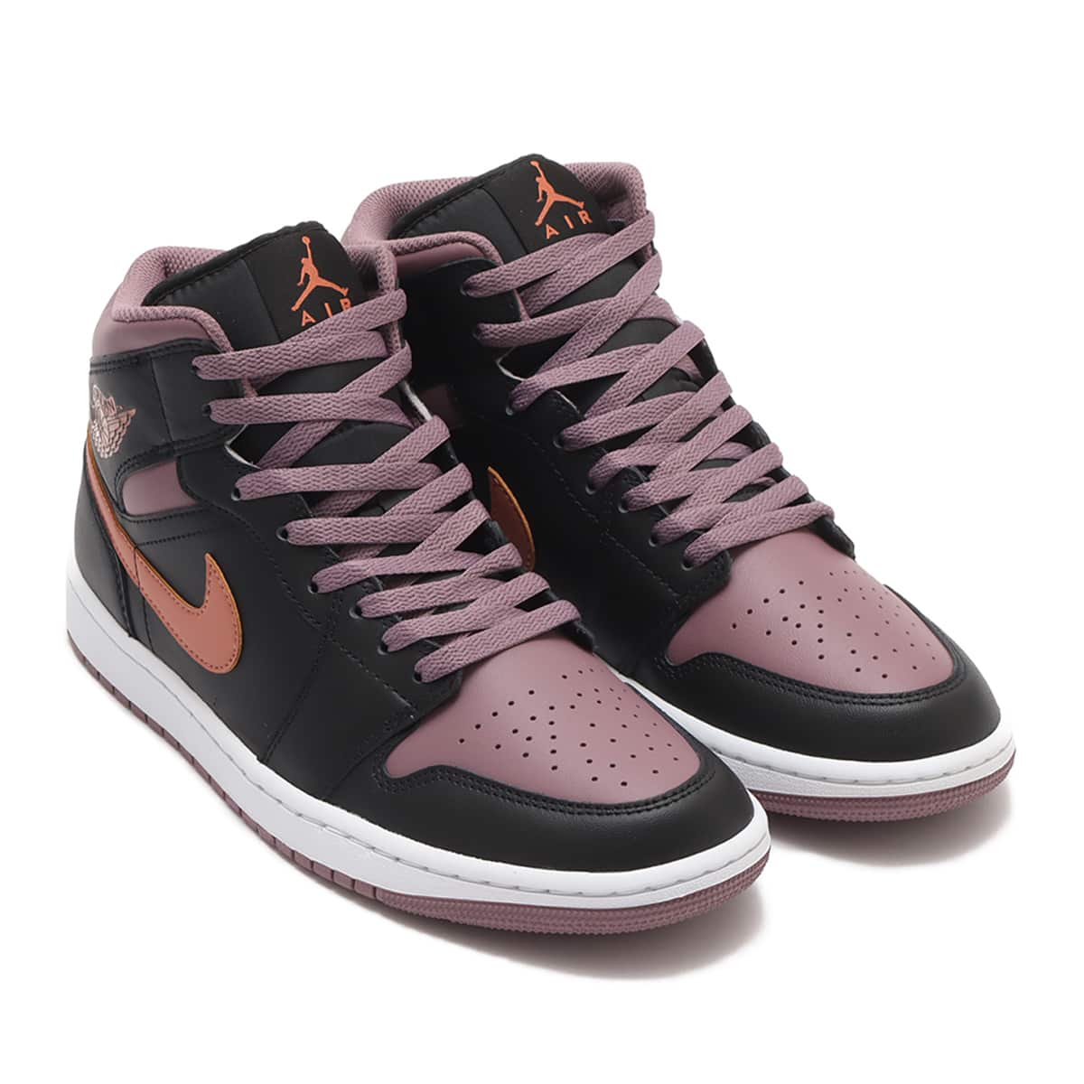 JORDAN BRAND AIR JORDAN 1 MID SE BLACK/SKY J ORANGE-SKY J MAUVE