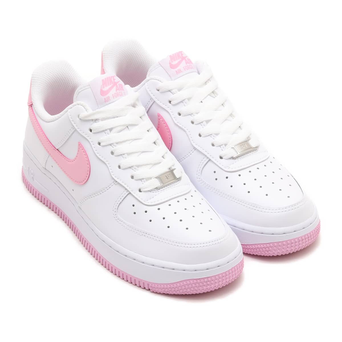 NIKE AIR FORCE 1 '07 WHITE/PINK RISE-WHITE（ナイキ エア フォース 1