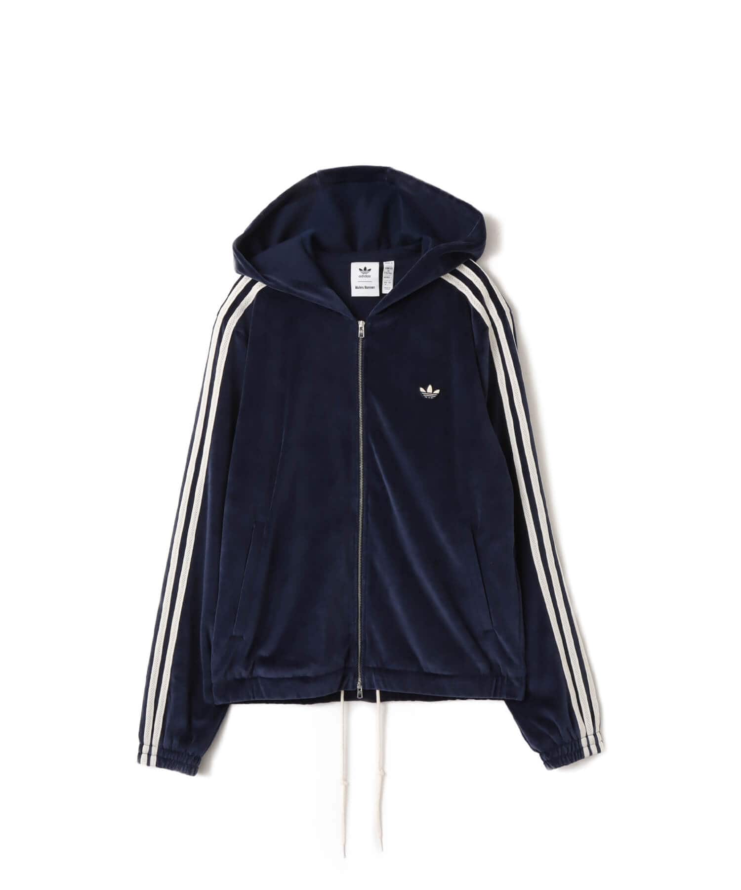 adidas WALES BONNER VELOUR TRACK JACKET カレッジネイビー