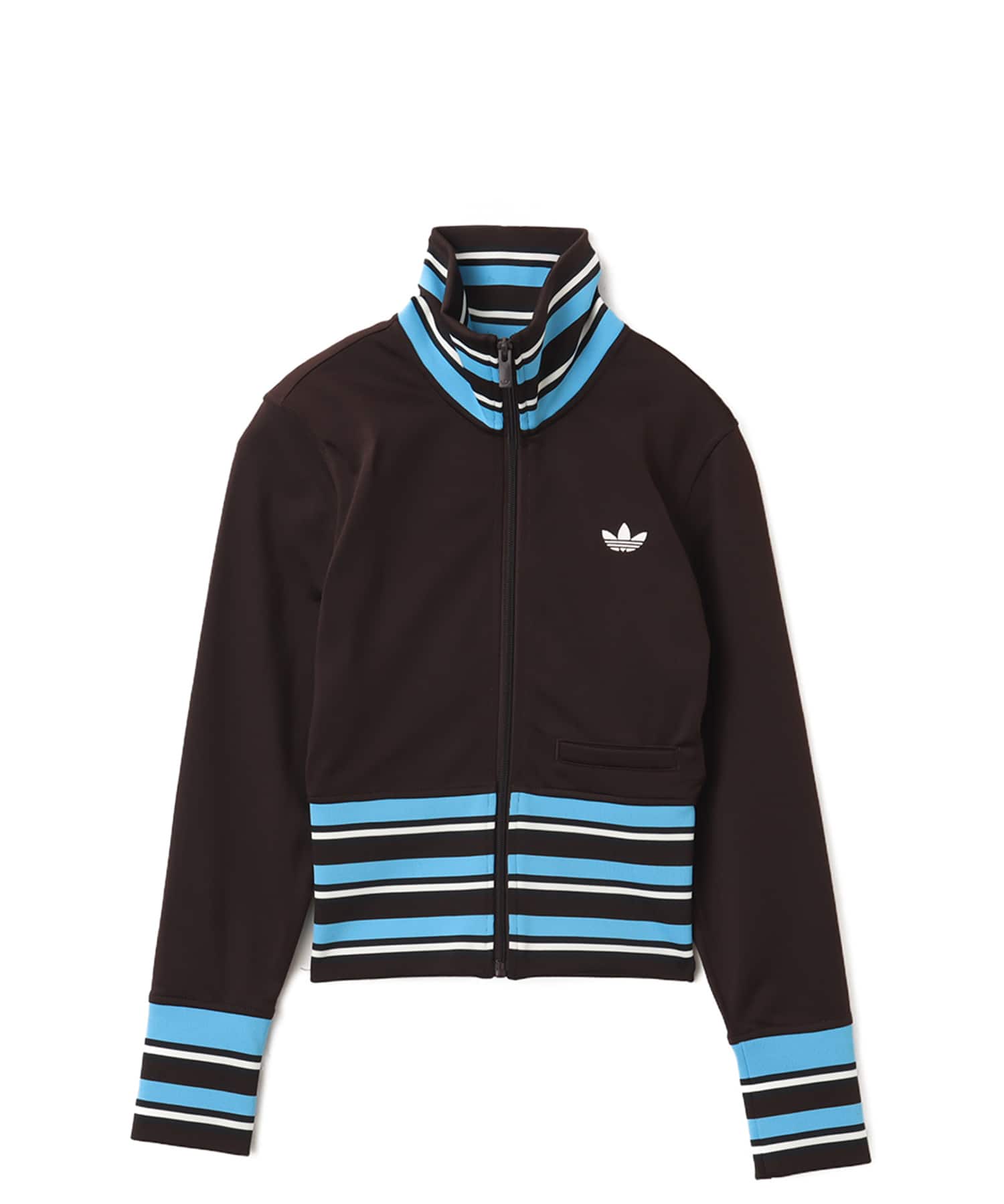 adidas VINTAGE TRACK TOP HIGH KNITTED RIBS オーロラコーヒー