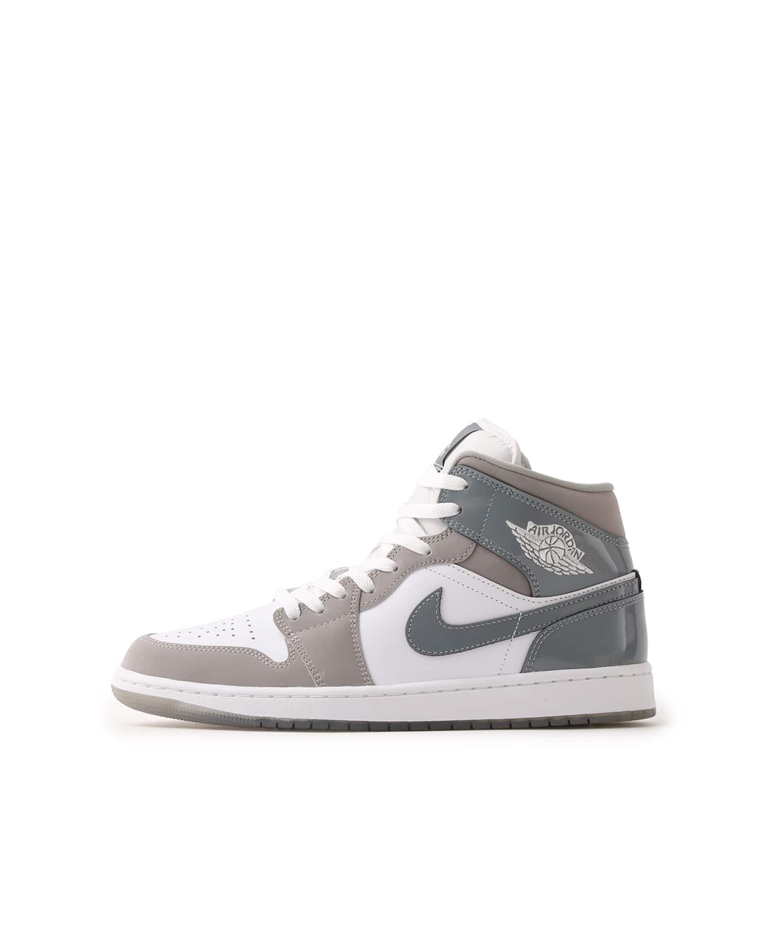 JORDAN BRAND AIR JORDAN 1 MID SE WHITE/COOL GREY-MEDIUM GREY