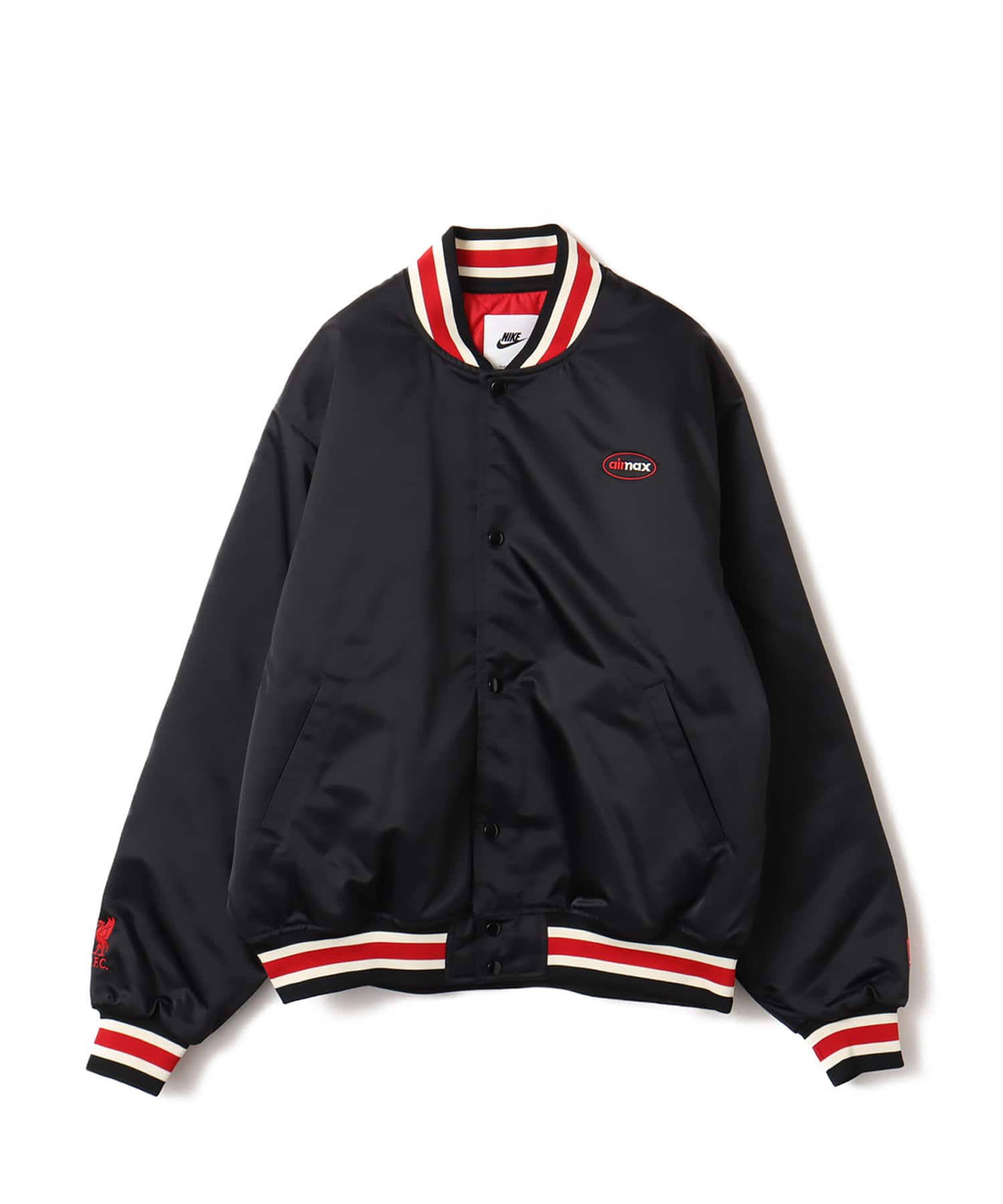 NIKE Liverpool FC M NK AU SATIN DUGOUT JKT SE BLACK/GYM RED/GYM