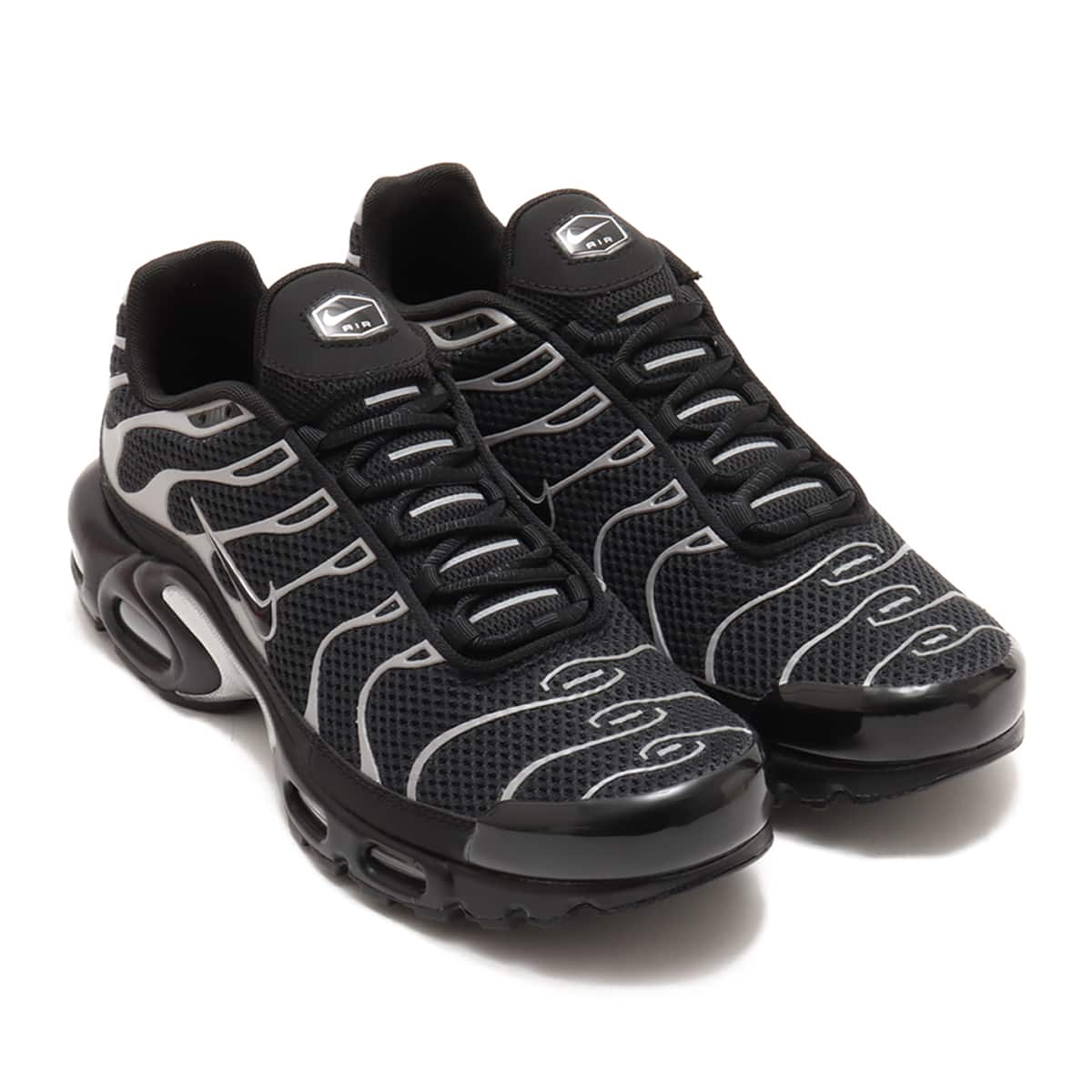 NIKE AIR MAX PLUS PRM BLACK/BLACK-METALLIC SILVER （ナイキ エア