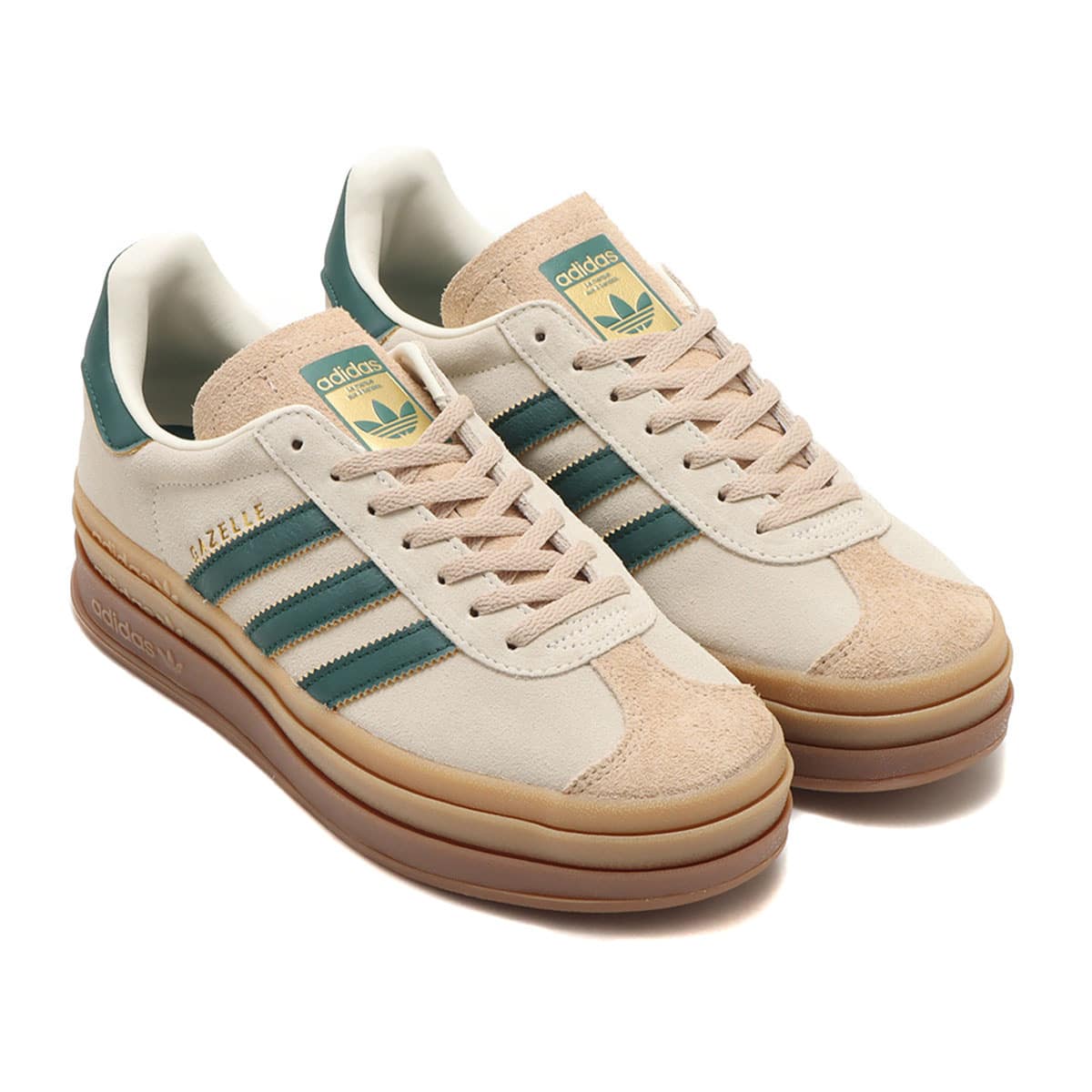 adidas GAZELLE BOLD W CREAMWHITE/COLLEGEGREEN/MAGICBEIGE