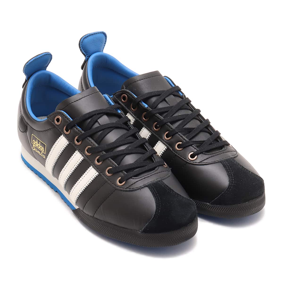 adidas SAMBA 62 CORE BLACK/CLOUD WHITE/BLUE BIRD（アディダス