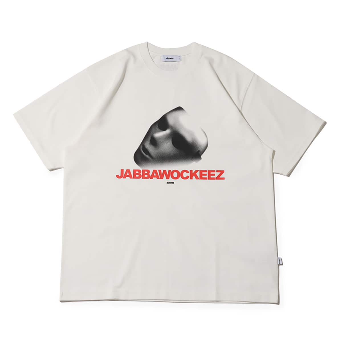 atmos × JABBAWOCKEEZ MASK Front Print T-shirts WHITE（アトモス