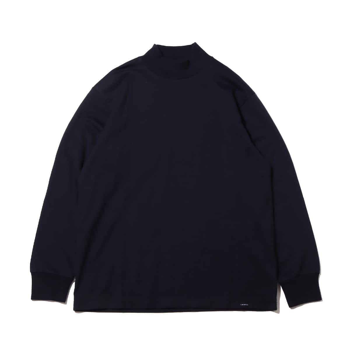 nanamica L/S Mock Neck Tee Navy 23SP-I（ナナミカ ロングスリーブ