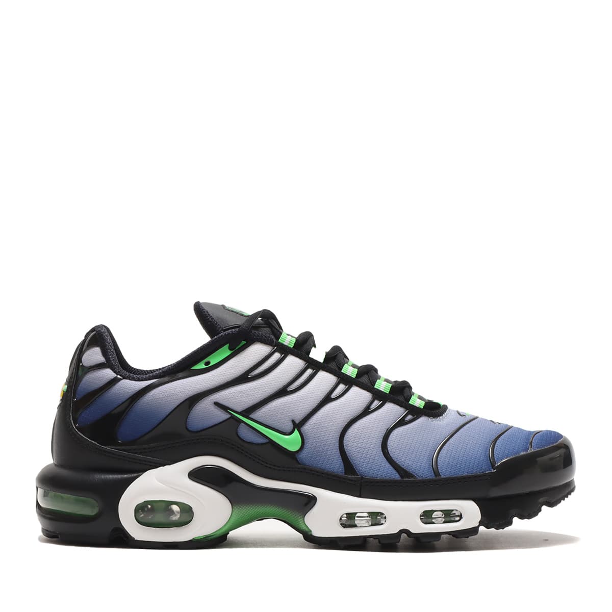 NIKE AIR MAX PLUS BLACK/SCREAM GREEN-WHITE-DEEP ROYAL 23SU-I