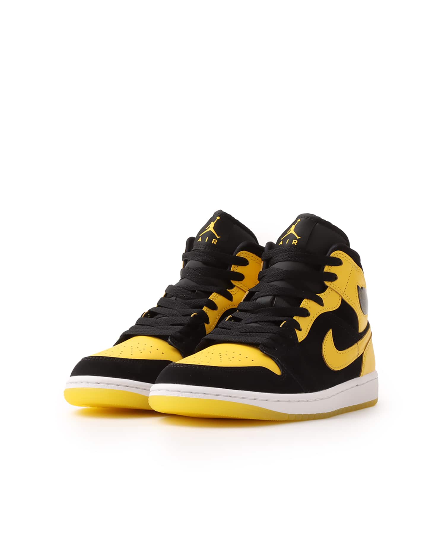 JORDAN BRAND AIR JORDAN 1 MID SE BLACK/VARSITY MAIZE-WHITE