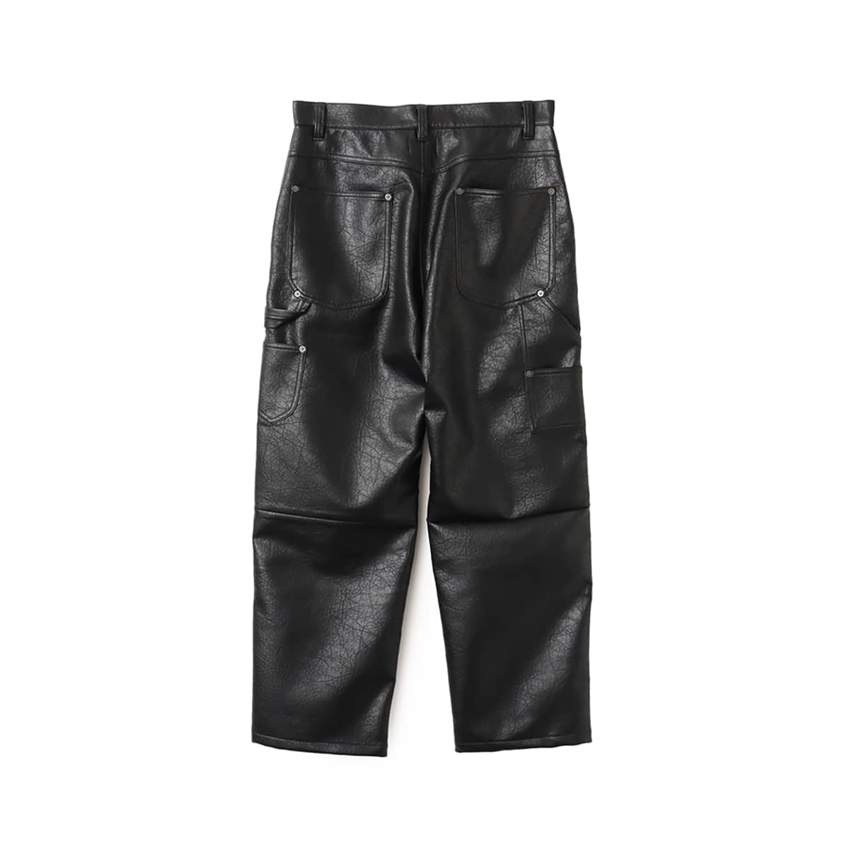 TOKYO 23 Faux Leather Double Knee Pants BLACK （トウキョウ 23