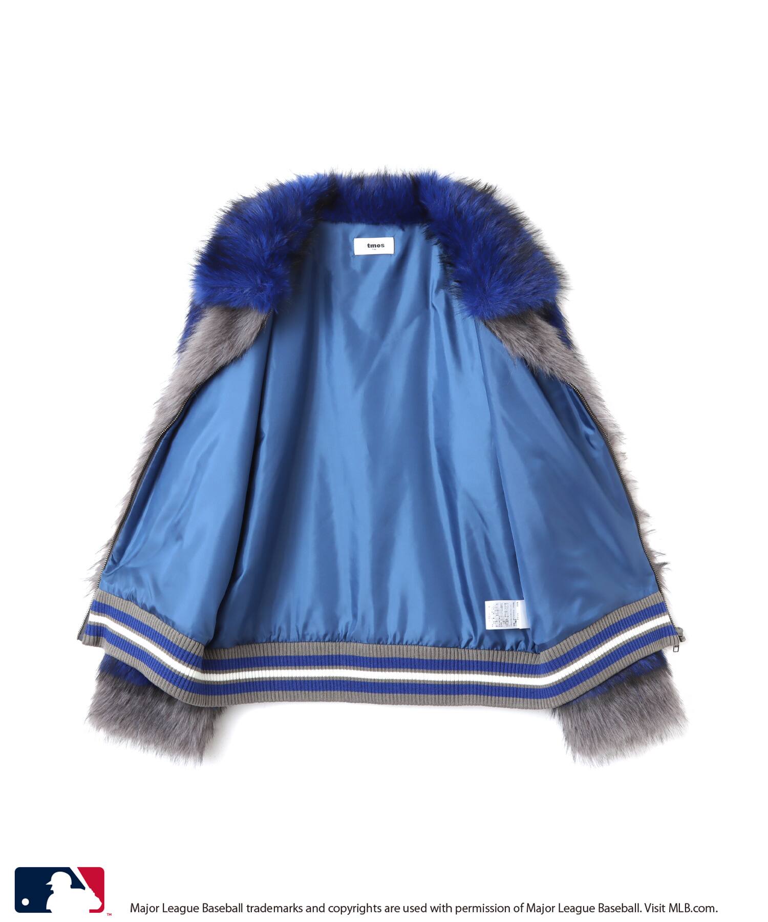 atmos pink MLB Faux Fur Blouson GRAY（アトモス ピンク エムエルビー