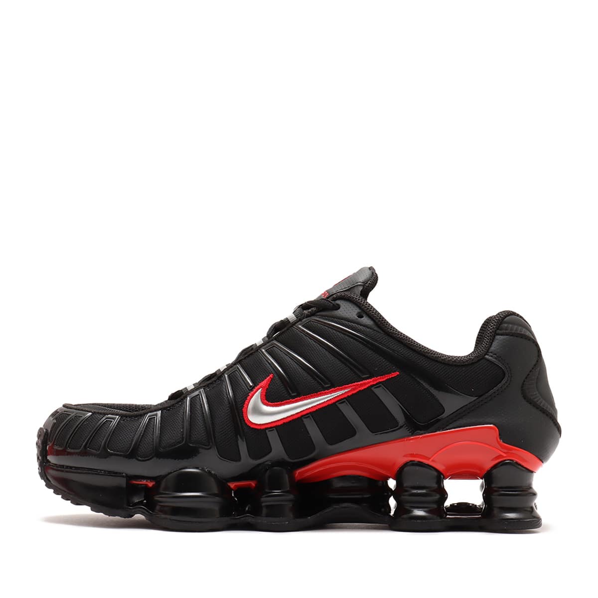 NIKE SHOX TL BLACK/METALLIC SILVER-UNIVERSITY RED （ナイキ