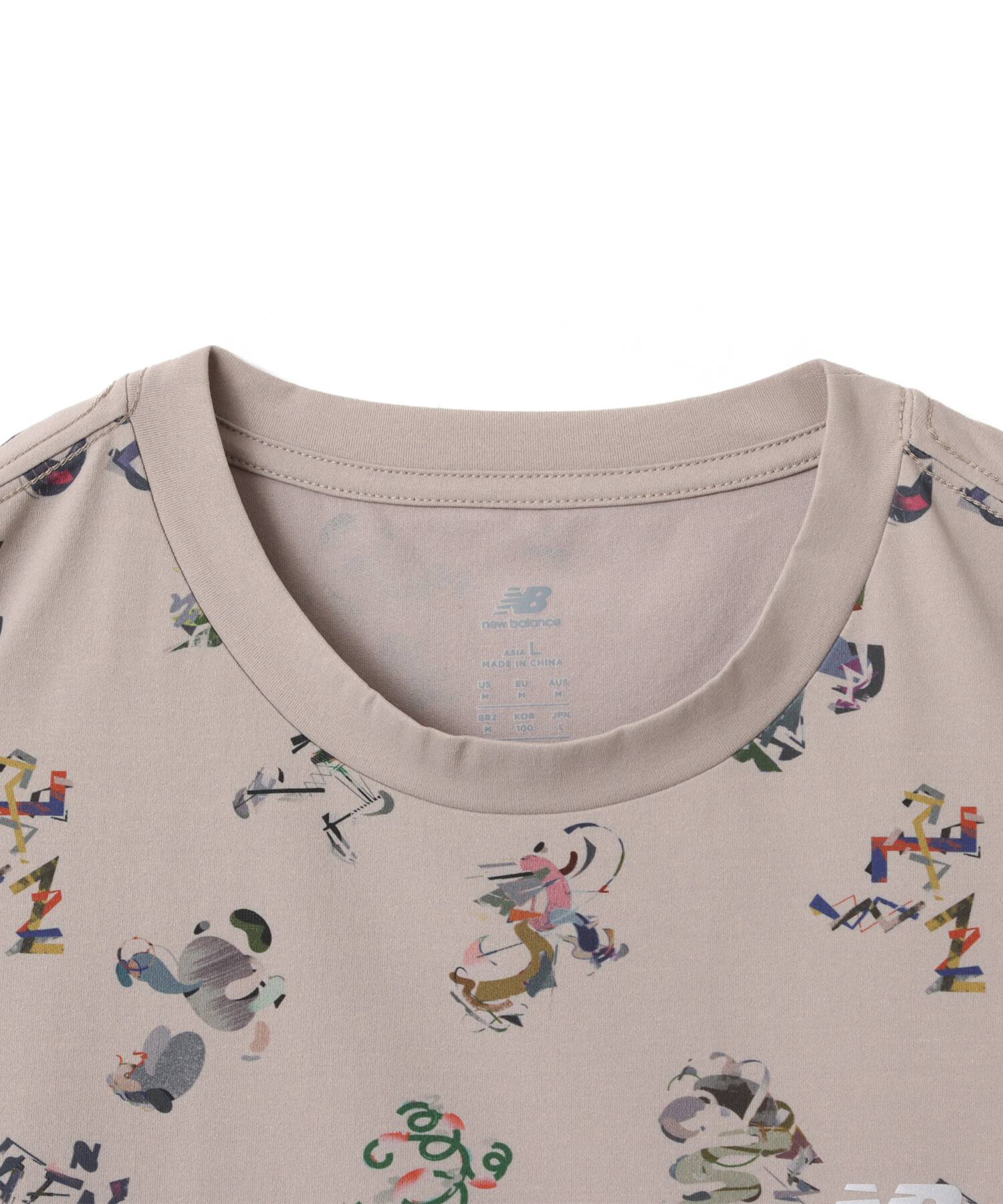 New Balance x GCP Run T-Shirt AOP BEIGE（ニューバランス