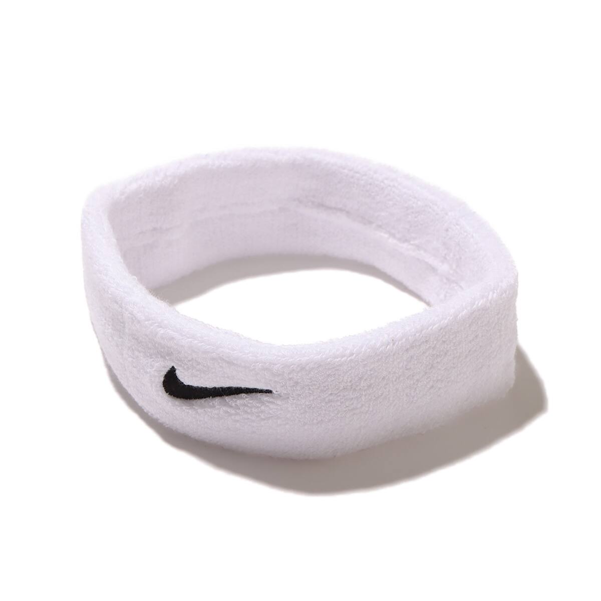 ナイキ スウッシュ ヘッド バンド ホワイト/ブラック 24SP-I（ナイキ