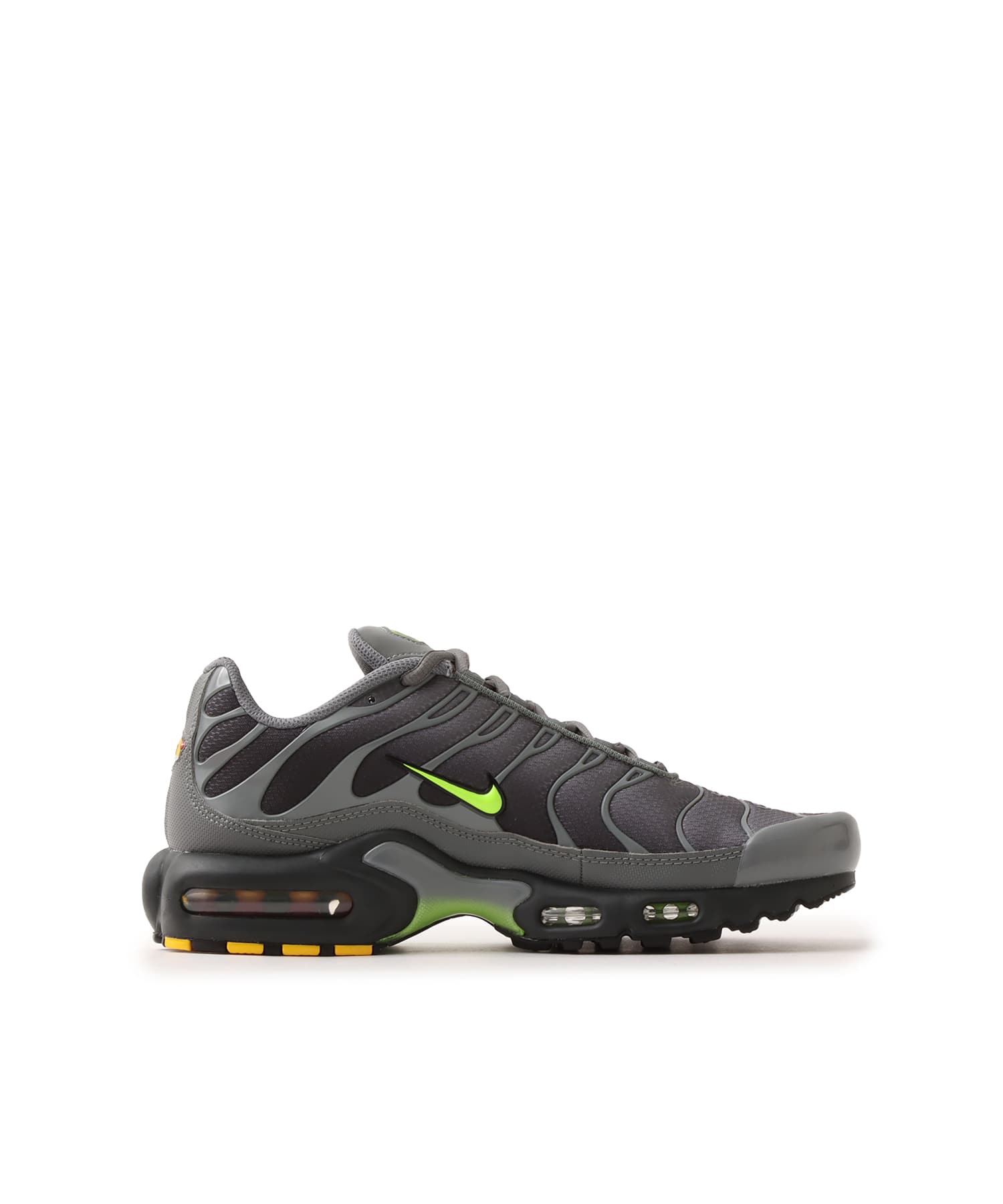 NIKE AIR MAX PLUS SMOKE GREY/VOLT-DK SMOKE GREY-BLACK（ナイキ エア