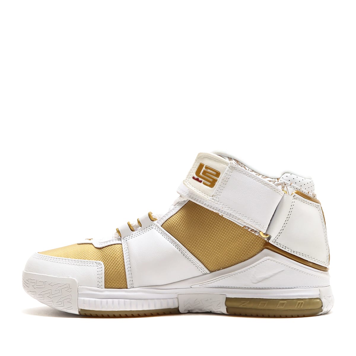 NIKE ZOOM LEBRON II WHITE/METALLIC GOLD-VARSITY CRIMSON 22FA-S