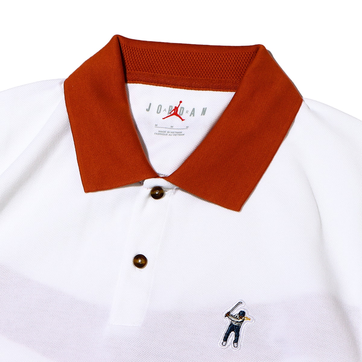JORDAN BRAND M J EG POLO WHITE/BURNT SUNRISE/MIDNIGHT NAVY 22HO-S