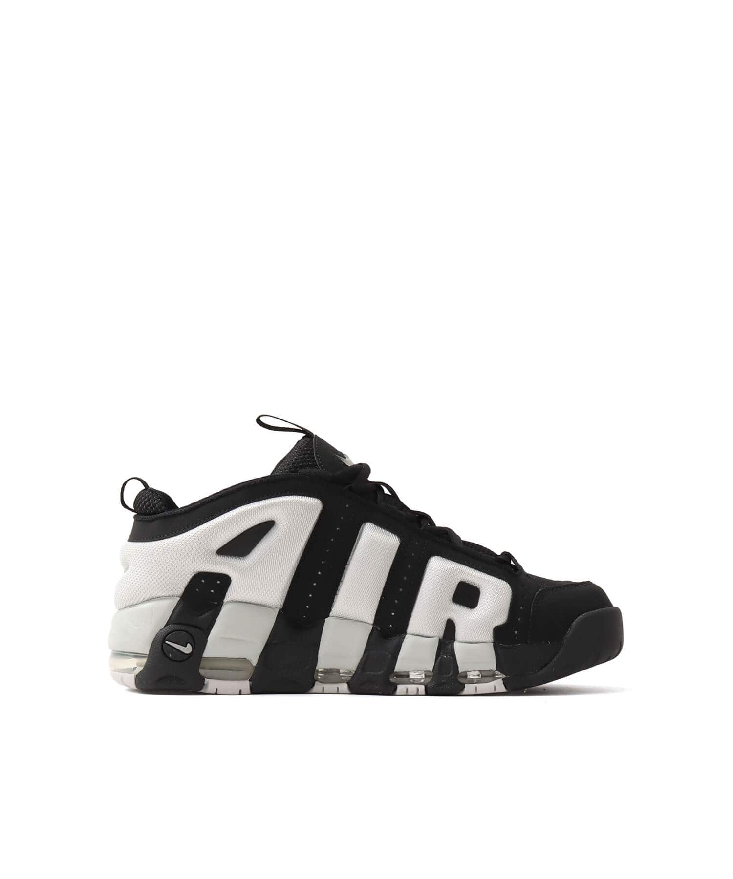 NIKE AIR MORE UPTEMPO LOW BLACK/PHOTON DUST-METALLIC SILVER
