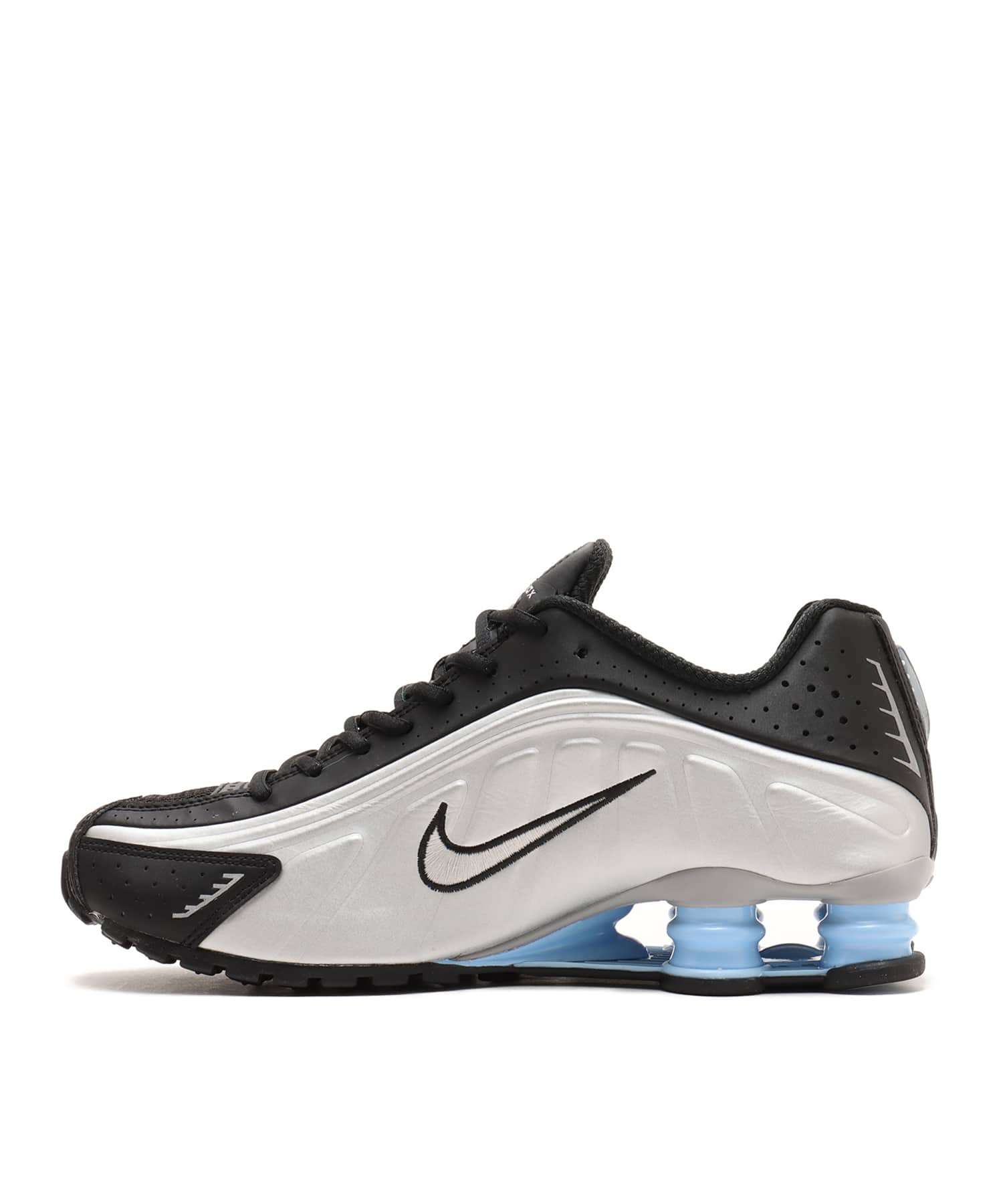 NIKE SHOX R4 METALLIC SILVER/METALLIC SILVER-BLACK（ナイキ