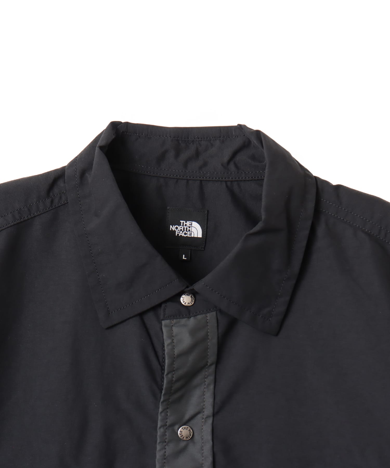 THE NORTH FACE S/S NUPTSE SHIRT ブラックxアスファルトグレー（ザ