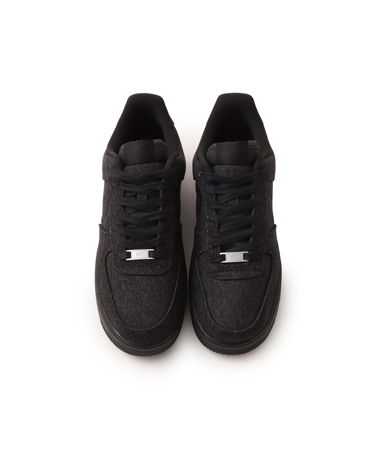 NIKE WMNS AIR FORCE 1 '07 LV8 BLACK/BLACK-WHITE-METALLIC SILVER