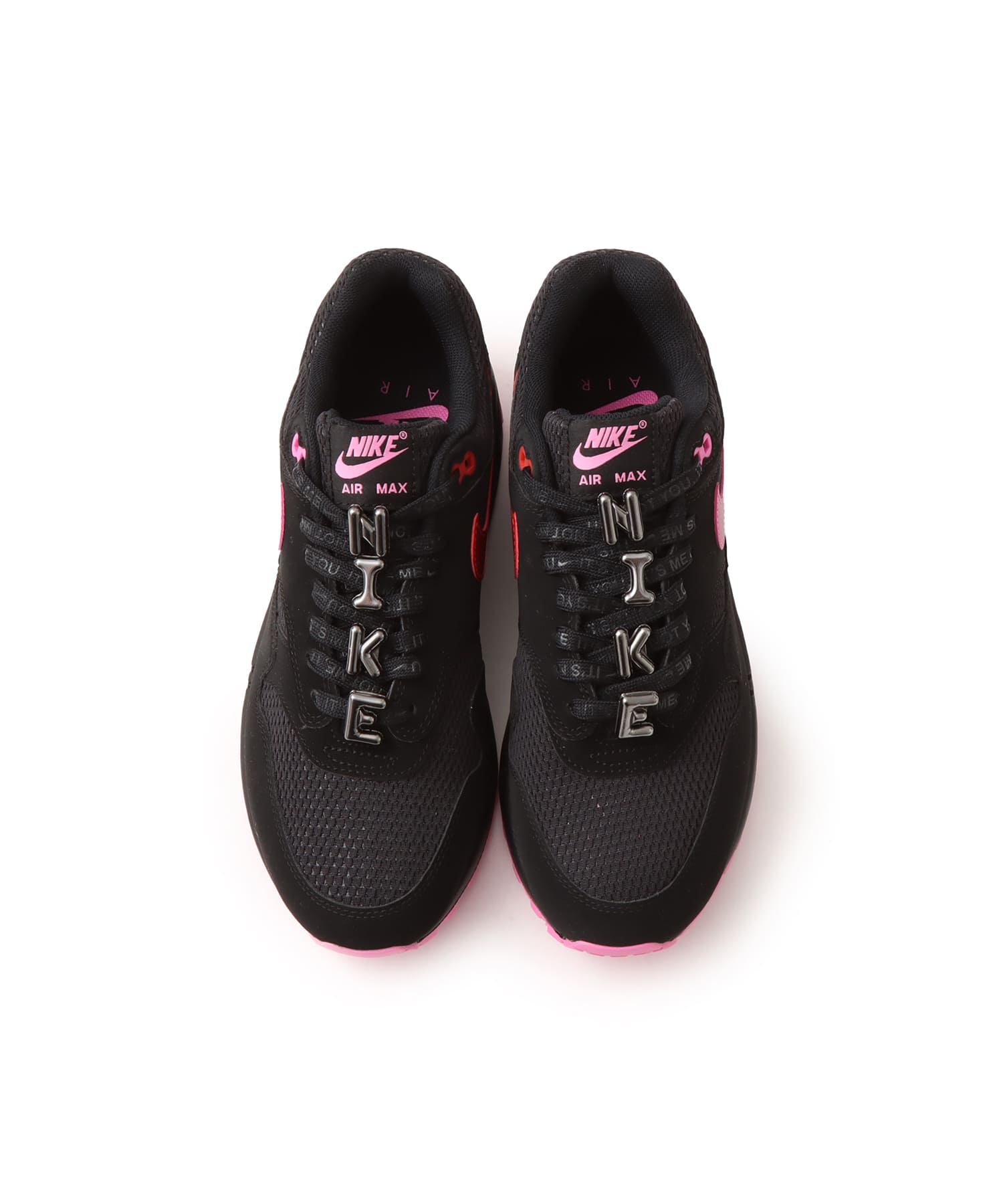 NIKE AIR MAX 1 PRM BLACK/PLAYFUL PINK-UNIVERSITY RED（ナイキ エア